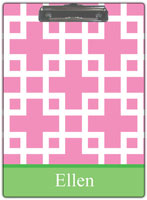 Kelly Hughes Designs - Clipboards (Squared Pink) (c930)