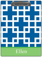 Kelly Hughes Designs - Clipboards (Squared Blue) (c931)