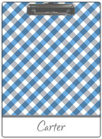 Kelly Hughes Designs - Clipboards (Blue Gingham) (c934)
