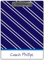 Kelly Hughes Designs - Clipboards (Navy Tie Stripe) (c937)