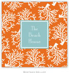 Personalized Coasters by Boatman Geller (Coral Repeat Preset)