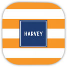 Create-Your-Own Personalized Hardbacked Coasters by Boatman Geller (Awning Stripe)
