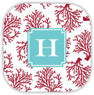 Create-Your-Own Personalized Hardbacked Coasters by Boatman Geller (Coral)