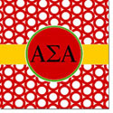 Devora Designs - Coasters (Alpha Sigma Alpha - Greek Rings) ASA