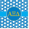 Devora Designs - Coasters (Alpha Xi Delta - Greek Rings) AXD
