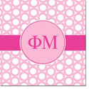 Devora Designs - Coasters (Phi Mu - Greek Rings) FM