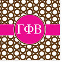 Devora Designs - Coasters (Gamma Phi Beta - Greek Rings) GFB
