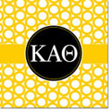 Devora Designs - Coasters (Kappa Alpha Theta - Greek Rings) KAQ