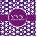Devora Designs - Coasters (Sigma Sigma Sigma - Greek Rings) SSS