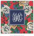 Julie Browning Bova Coasters - English Floral Red (JCO1)