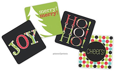 PicMe Prints - Coasters (Holiday Coaster Variety Pack A)