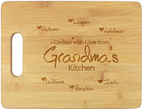 Cooked With Love Engraved Cutting Boards by Embossed Graphics
