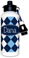 Devora Designs - Water Bottles (Blue Argyle) BARGL-WTRB