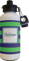Kelly Hughes Designs - Water Bottles (Stripe Blue - Green) (wb1120)