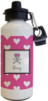 Kelly Hughes Designs - Water Bottles (Pink Skull) (wb393)