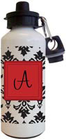 Kelly Hughes Designs - Water Bottles (Black Damask) (wb908)