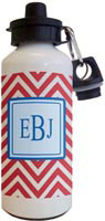 Kelly Hughes Designs - Water Bottles (Red Chevron) (wb915)
