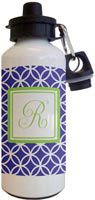 Kelly Hughes Designs - Water Bottles (Navy Clover) (wb917)