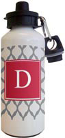 Kelly Hughes Designs - Water Bottles (Grey Lattice) (wb920)