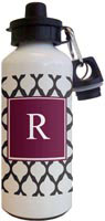 Kelly Hughes Designs - Water Bottles (Bordeaux Lattice) (wb923)