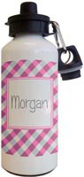 Kelly Hughes Designs - Water Bottles (Pink Gingham) (wb924)
