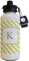Kelly Hughes Designs - Water Bottles (Yellow Gingham) (wb926)