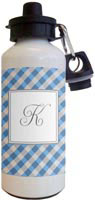 Kelly Hughes Designs - Water Bottles (Blue Gingham) (wb934)