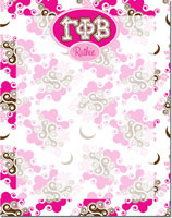 Devora Designs - Dry Erase Memo Boards (Gamma Phi Beta - Swirl Dots) GFB