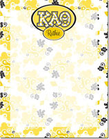 Devora Designs - Dry Erase Memo Boards (Kappa Alpha Theta - Swirl Dots) KAQ