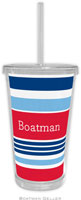 Boatman Geller - Personalized Beverage Tumblers (Espadrille Nautical)