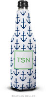 Personalized Bottle Koozies by Boatman Geller (Anchors Navy)
