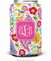 Personalized Can Koozies by Boatman Geller (Bright Floral Preset)