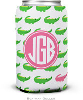 Personalized Can Koozies by Boatman Geller (Alligator Repeat Preset)