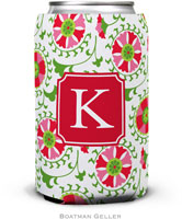 Personalized Can Koozies by Boatman Geller (Suzani Holiday Preset)