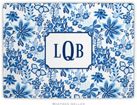 Boatman Geller - Personalized Cutting Boards (Classic Floral Blue)