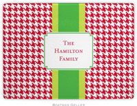 Boatman Geller - Personalized Cutting Boards (Alex Houndstooth Red)