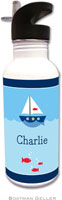 Personalized Water Bottles by Boatman Geller (Sailboat)