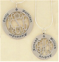 HeartStrings - Pewter Monogram Pendant