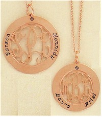 HeartStrings - Copper Monogram Pendant