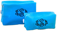 Waffle Cosmetic Bag - Aqua (W100-W101)