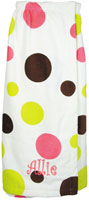 Adult Bath Wraps - Sherbet Dot (W14)