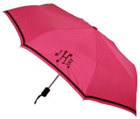 Adult Umbrellas - Pink with Brown Trim (W60)