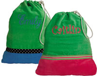 HeartStrings - Embroidered Terry Cloth Laundry Bags (W73)