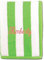 Beach Towels - Lime Striped (W99)