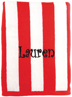 Beach Towels - Red Striped (W99)