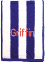Beach Towels - Royal Blue Striped (W99)