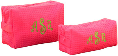 Waffle Cosmetic Bag - Pink (W100-W101)