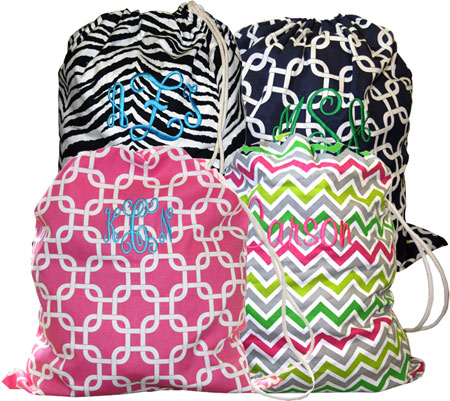 HeartStrings - Embroidered Cotton Laundry Bags (W180)