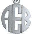 Sterling Silver Cutout Block Necklace