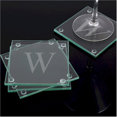 Personalized Gifts - Personalized Glass Coasters (Set of 4) (1158)